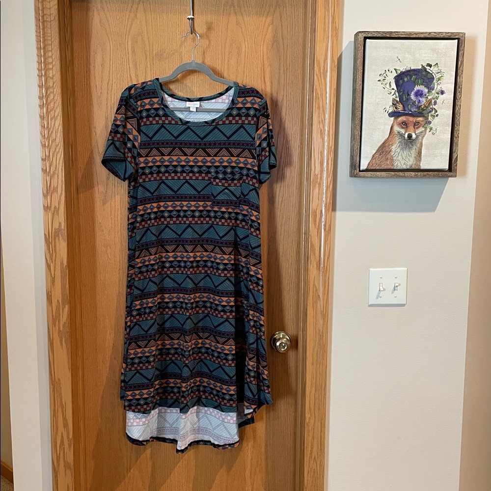 Aztec LuLaRoe Carly Hi-Low Dress
